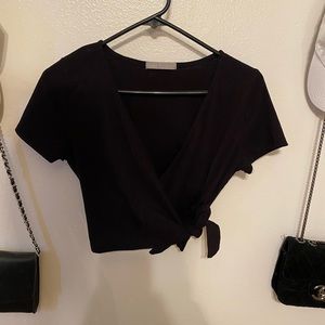 Black Crop Top